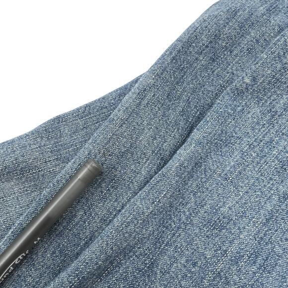 Guess Womens Vintage 90s Y2K Denim Snap Button Grunge Long Sleeve Dress Sz M - Picture 7 of 14